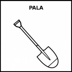 PALA - Pictograma (blanco y negro)