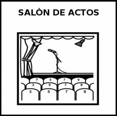 SALÓN DE ACTOS - Pictograma (blanco y negro)