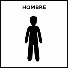 HOMBRE - Pictograma (blanco y negro)