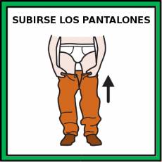 SUBIRSE LOS PANTALONES - Pictograma (color)