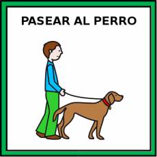 PASEAR AL PERRO - Pictograma (color)