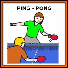PING - PONG - Pictograma (color)