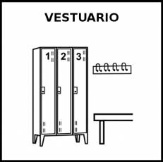 VESTUARIO - Pictograma (blanco y negro)