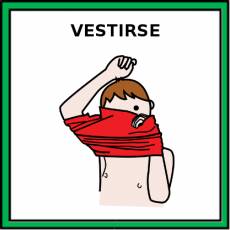 VESTIRSE - Pictograma (color)