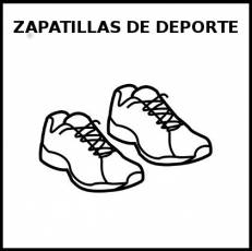 ZAPATILLAS DE DEPORTE - Pictograma (blanco y negro)