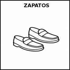 ZAPATOS - Pictograma (blanco y negro)