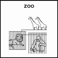 ZOO - Pictograma (blanco y negro)