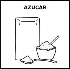 AZÚCAR - Pictograma (blanco y negro)