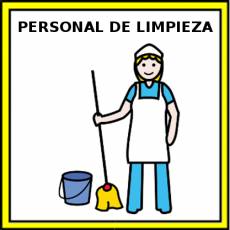 PERSONAL DE LIMPIEZA (MUJER) - Pictograma (color)