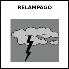 RELÁMPAGO - Pictograma (blanco y negro)