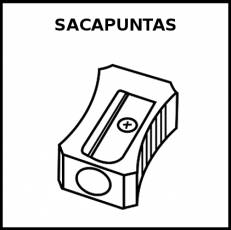 SACAPUNTAS - Pictograma (blanco y negro)