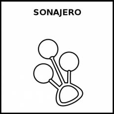 SONAJERO - Pictograma (blanco y negro)