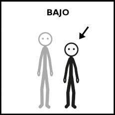 BAJO - Pictograma (blanco y negro)