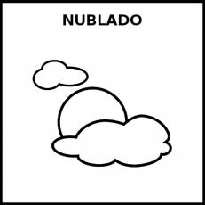 NUBLADO - Pictograma (blanco y negro)