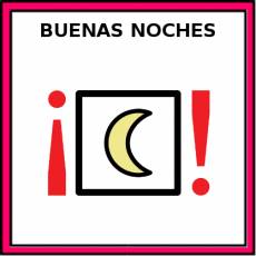 BUENAS NOCHES - Pictograma (color)