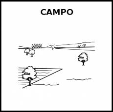 CAMPO - Pictograma (blanco y negro)