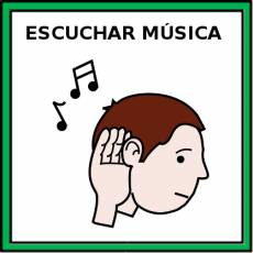 ESCUCHAR MÚSICA - Pictograma (color)
