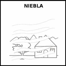 NIEBLA - Pictograma (blanco y negro)