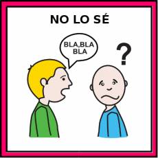 NO LO SÉ - Pictograma (color)