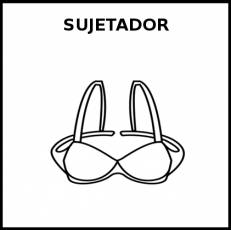 SUJETADOR - Pictograma (blanco y negro)
