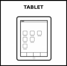TABLET - Pictograma (blanco y negro)