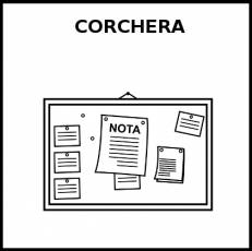 CORCHERA - Pictograma (blanco y negro)