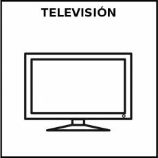 TELEVISIÓN - Pictograma (blanco y negro)