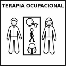 TERAPIA OCUPACIONAL - Pictograma (blanco y negro)