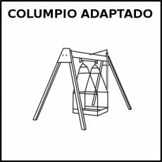 COLUMPIO ADAPTADO - Pictograma (blanco y negro)