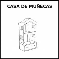 CASA DE MUÑECAS - Pictograma (blanco y negro)