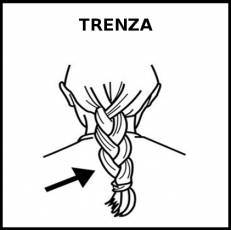 TRENZA - Pictograma (blanco y negro)