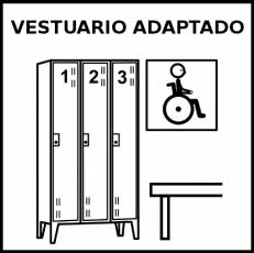 VESTUARIO ADAPTADO - Pictograma (blanco y negro)