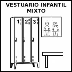 VESTUARIO INFANTIL MIXTO - Pictograma (blanco y negro)