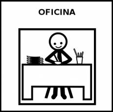 OFICINA - Pictograma (blanco y negro)