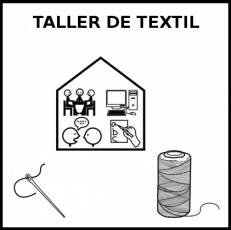 TALLER DE TEXTIL - Pictograma (blanco y negro)