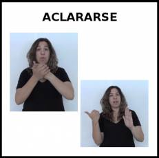 ACLARARSE (MANOS) - Signo