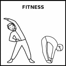 FITNESS - Pictograma (blanco y negro)