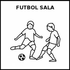 FÚTBOL SALA - Pictograma (blanco y negro)