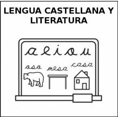LENGUA CASTELLANA Y LITERATURA - Pictograma (blanco y negro)