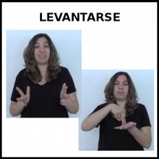 LEVANTARSE (DE LA SILLA) - Signo