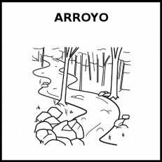 ARROYO - Pictograma (blanco y negro)