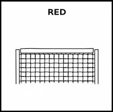 RED (PORTERÍA) - Pictograma (blanco y negro)