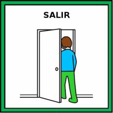 SALIR (ANDANDO) - Pictograma (color)