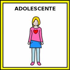 ADOLESCENTE (CHICA) - Pictograma (color)