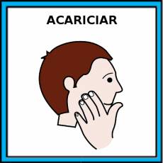 ACARICIAR - Pictograma (color)