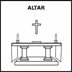 ALTAR - Pictograma (blanco y negro)