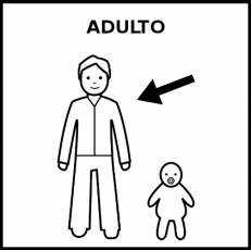 ADULTO - Pictograma (blanco y negro)