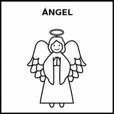 ÁNGEL - Pictograma (blanco y negro)