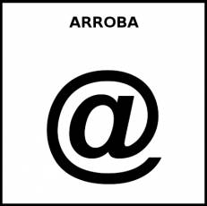 ARROBA - Pictograma (blanco y negro)