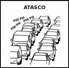 ATASCO - Pictograma (blanco y negro)